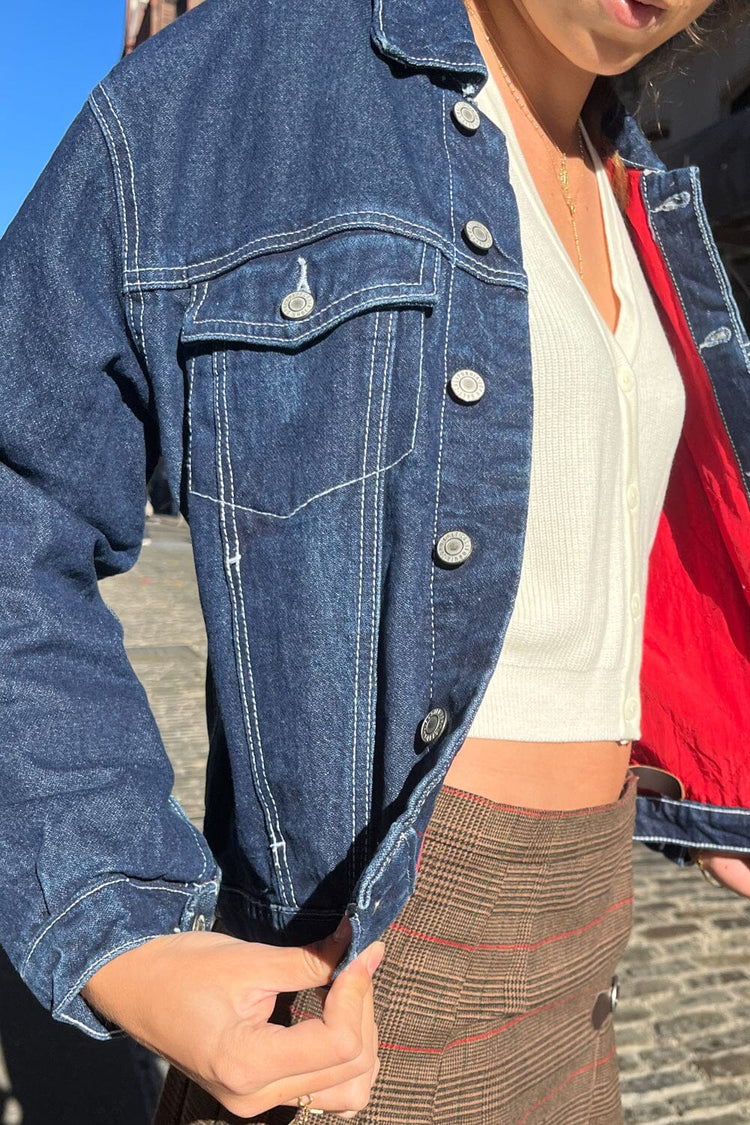Kaylee Dark Wash Denim Jacket | Dark Denim / S