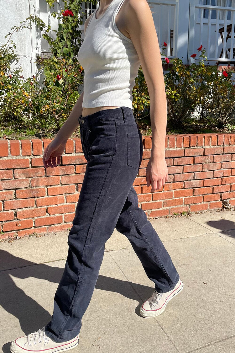 Pantalon Addison en velours côtelé (ne pas activer) OK | Navy Blue Corduroy / S