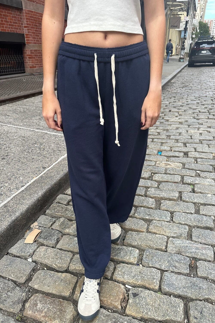 Anastasia Tie Sweatpants | Navy Blue / XS/S