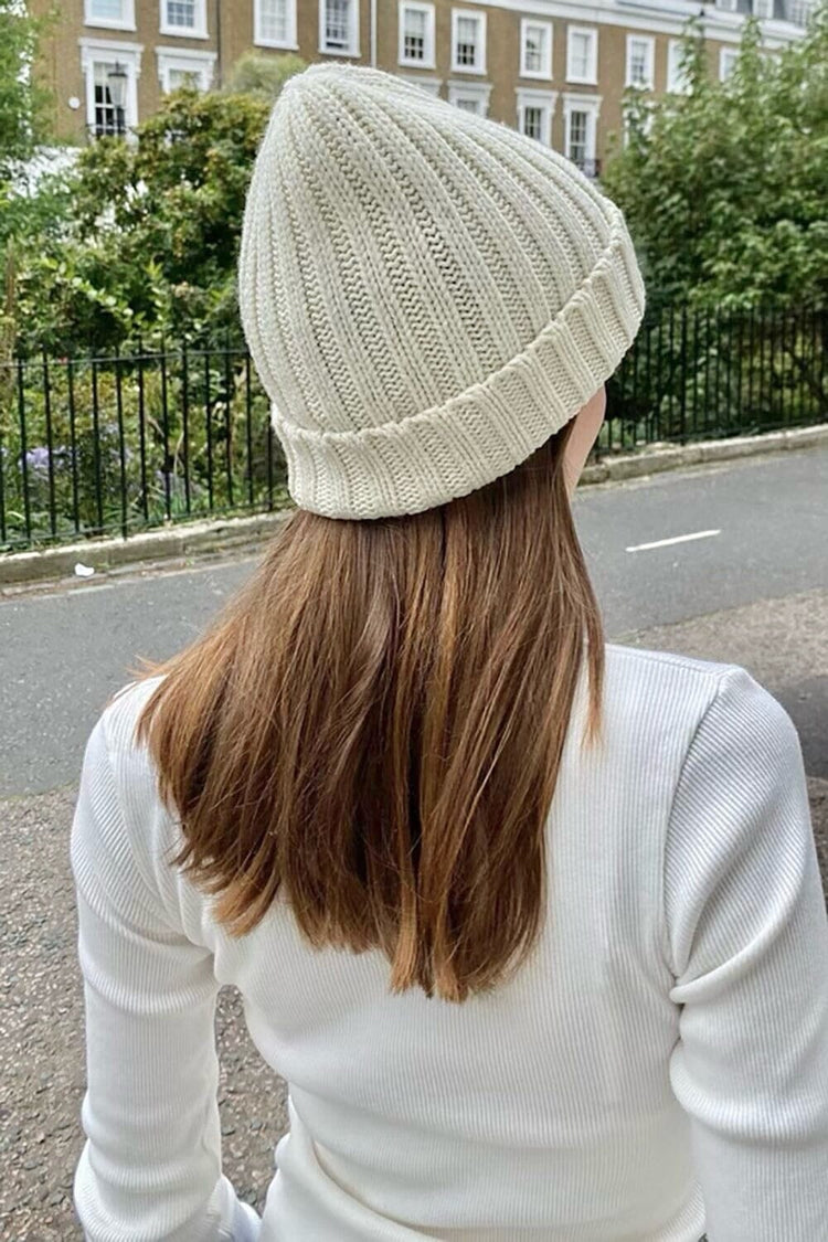 Bonnet en tricot | Ivory