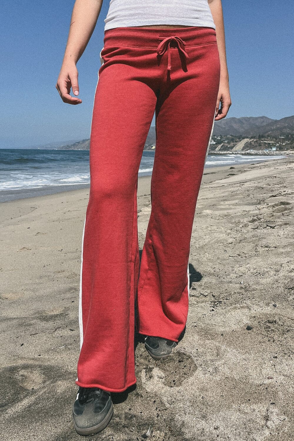 Hilary Striped Yoga Pants | Red / XS/S
