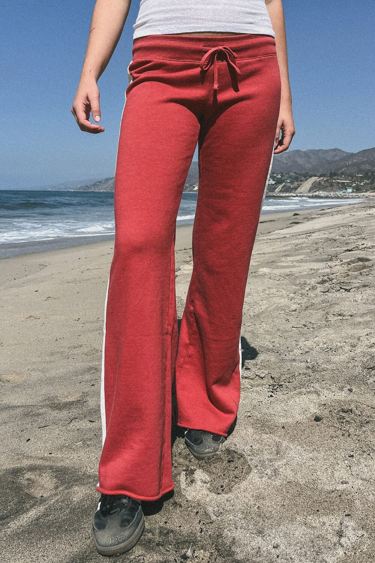 Hilary Striped Yoga Pants | Red / XS/S