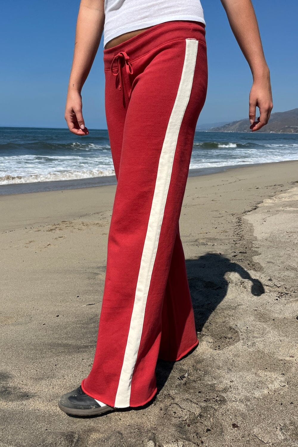 Hilary Striped Yoga Pants | Red / XS/S