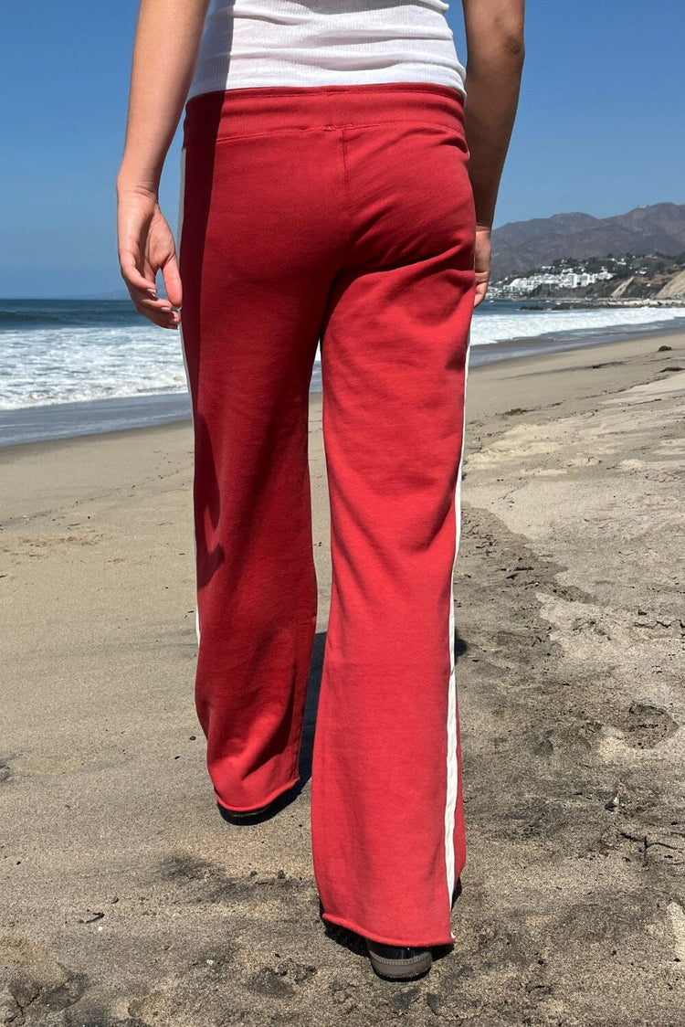 Hilary Striped Yoga Pants | Red / XS/S