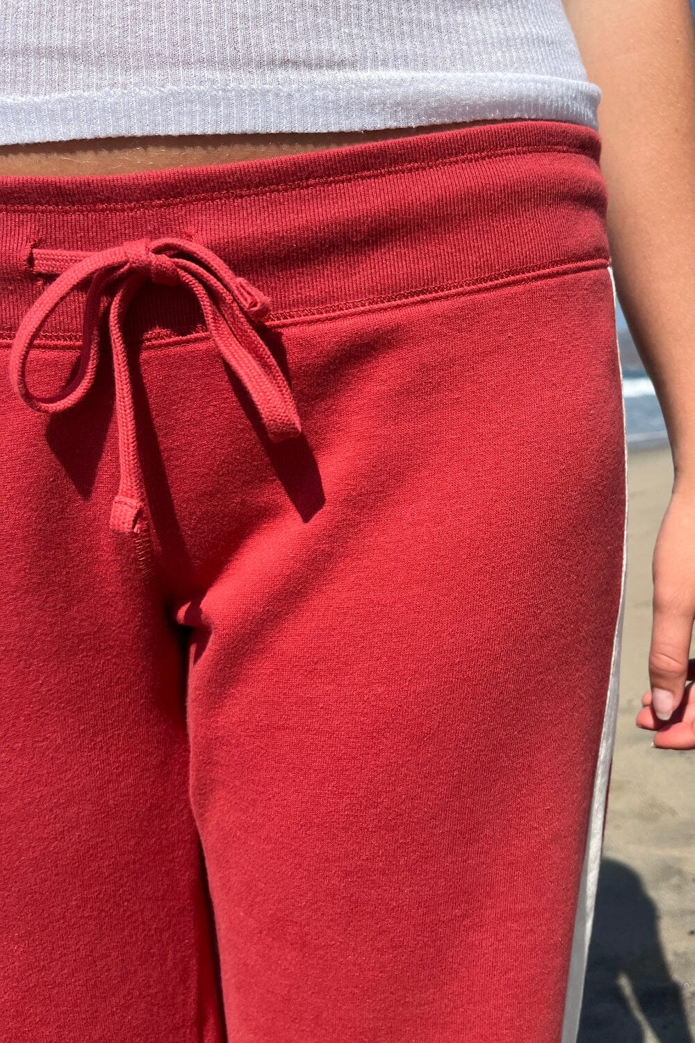 Hilary Striped Yoga Pants | Red / XS/S