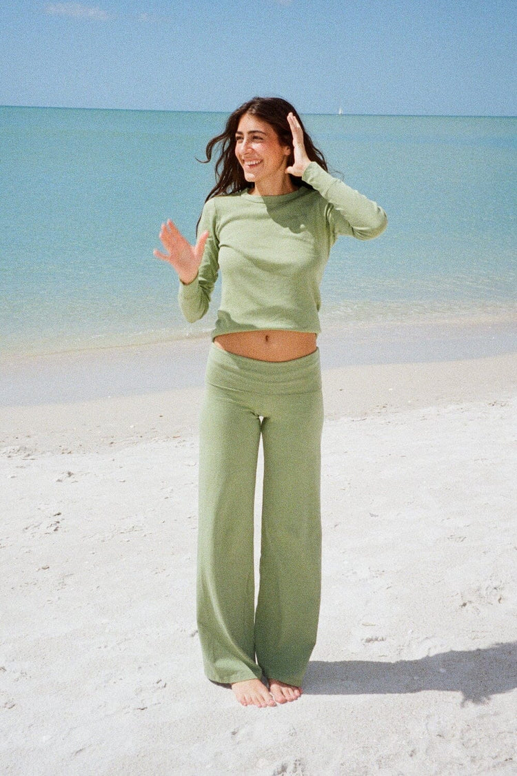 Priscilla Pants | Light Olive Green / XS/S
