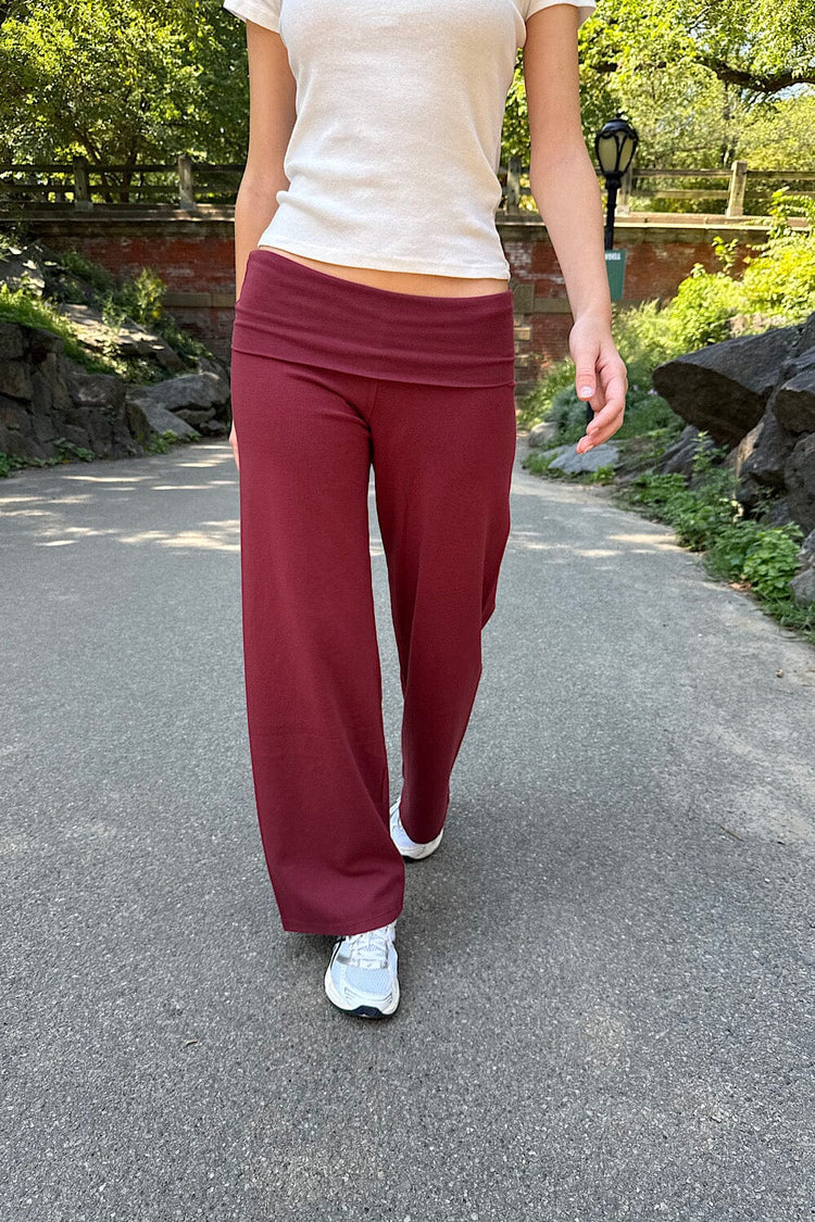 Priscilla Pants | Burgundy / XS/S