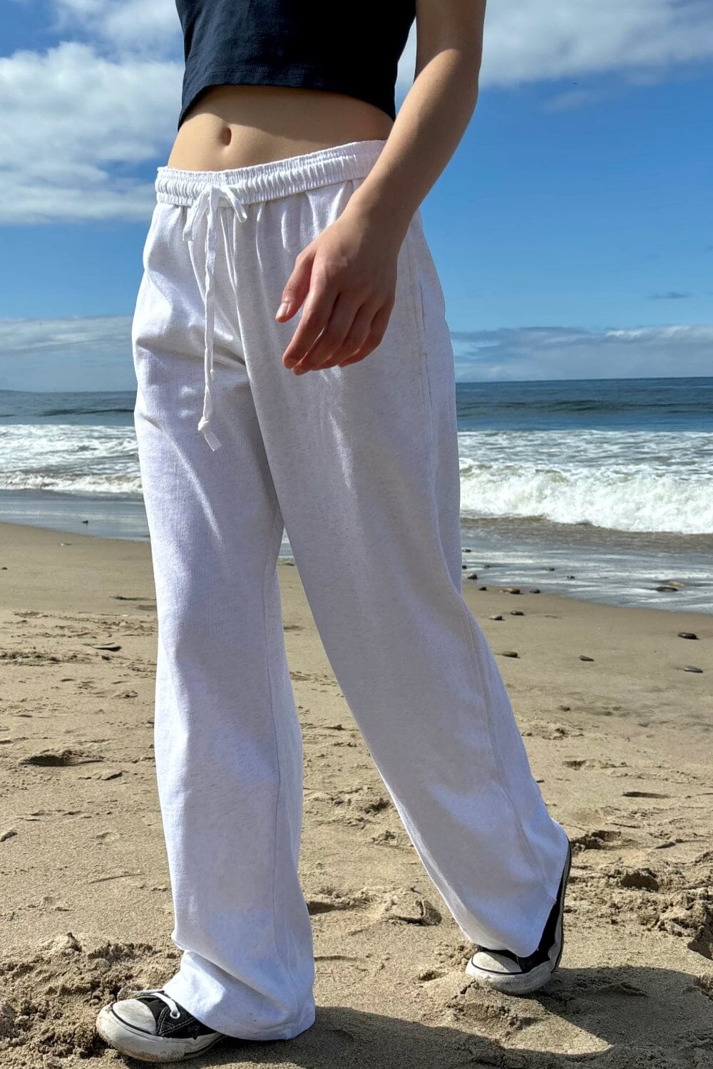 Pantalon de jogging Anastasia à nouer | Light Heather Grey / XS/S