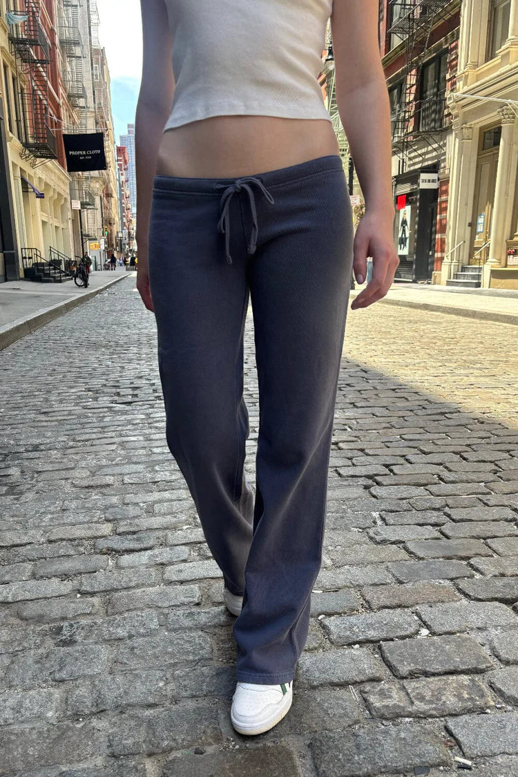 Anastasia Tie Sweatpants | Faded Blue / XS/S