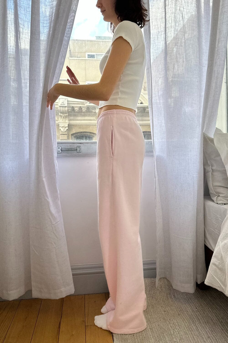 Pantalon de survêtement Anastasia avec liens resserrables | Pastel Pink / XS/S