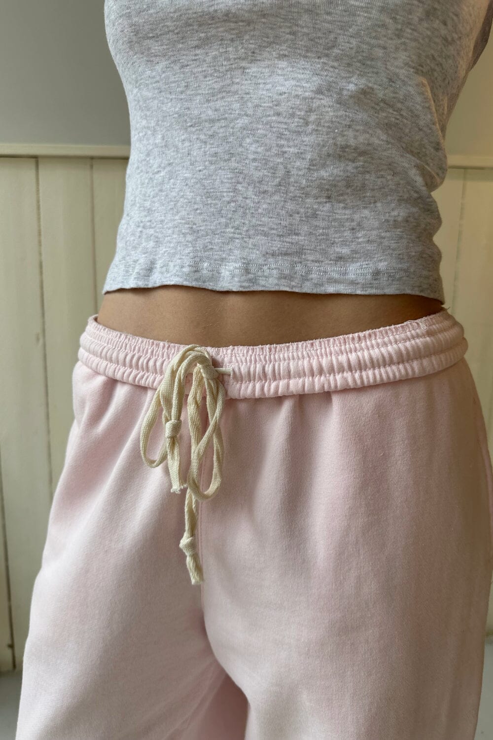 Pantalon de survêtement Anastasia avec liens resserrables | Pastel Pink / XS/S