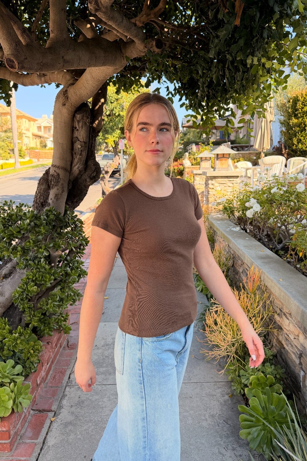 Hailie Top | Mocha / Regular Fit