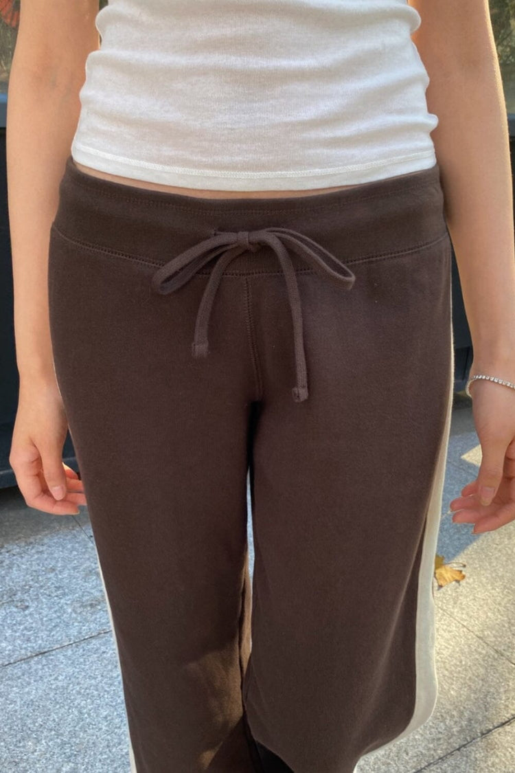 Hilary Striped Yoga Pants | Brown / XS/S