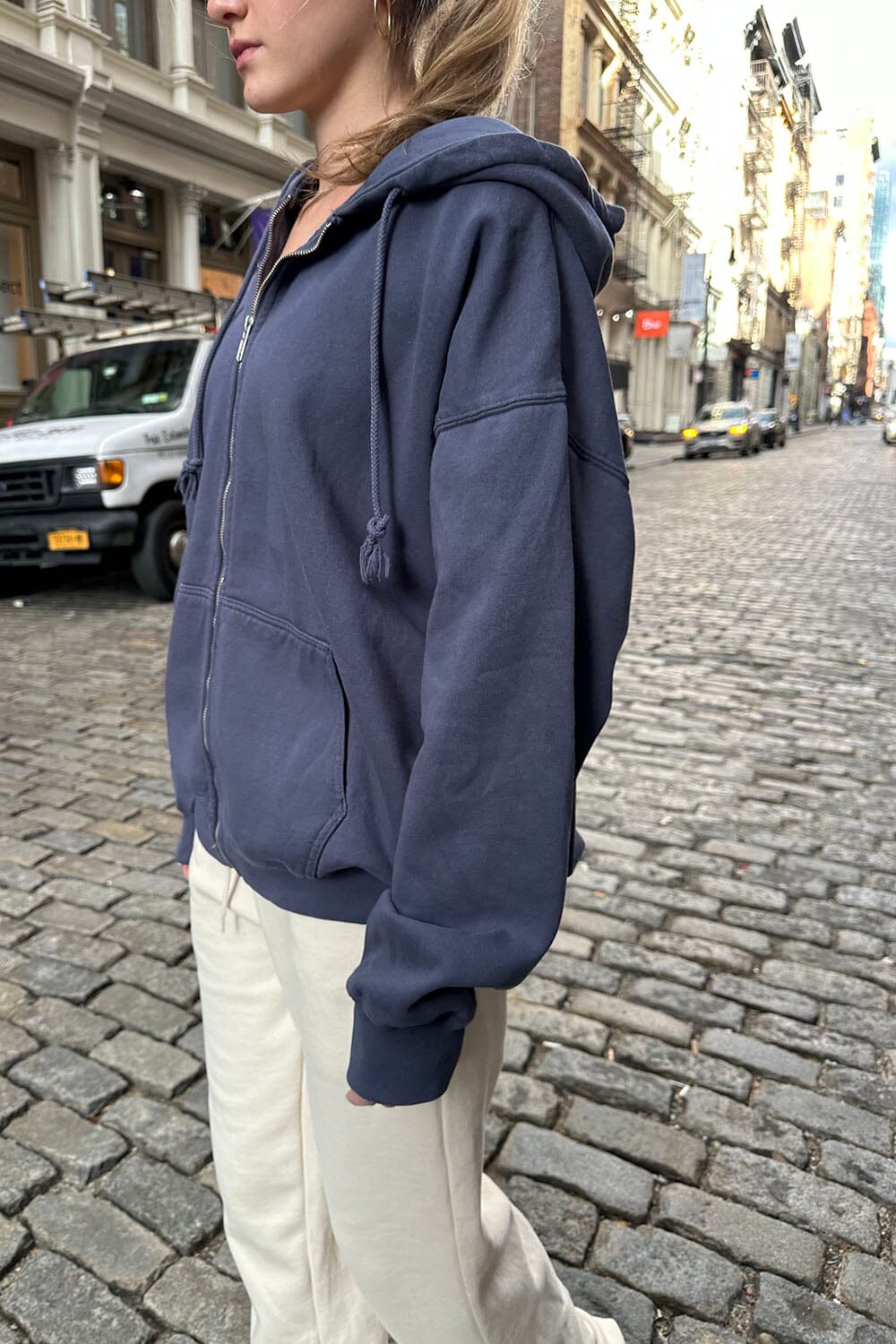 Christy Hoodie | Faded Navy Blue / Oversized Fit