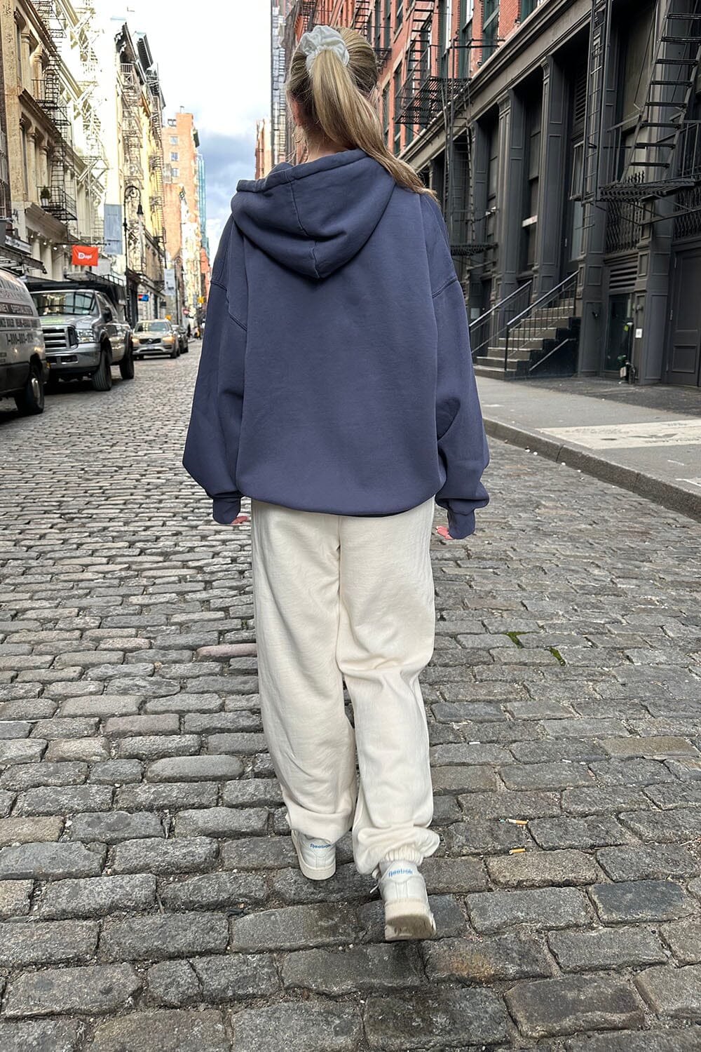 Christy Hoodie | Faded Navy Blue / Oversized Fit
