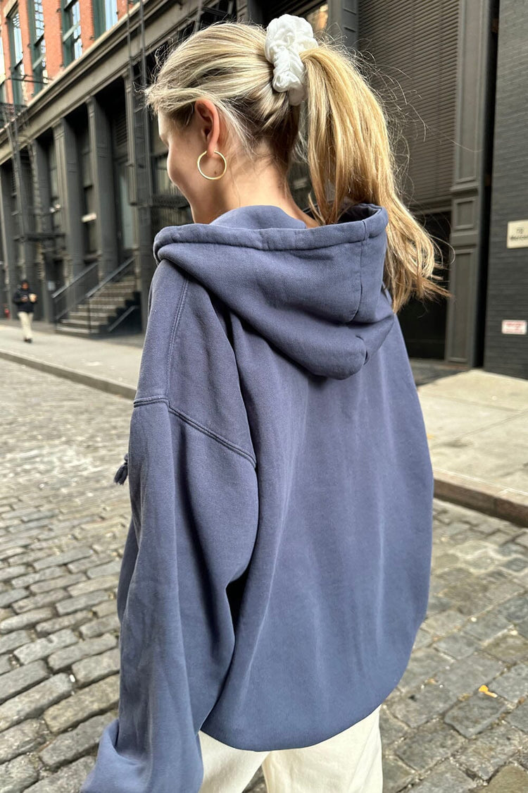 Christy Hoodie | Faded Navy Blue / Oversized Fit