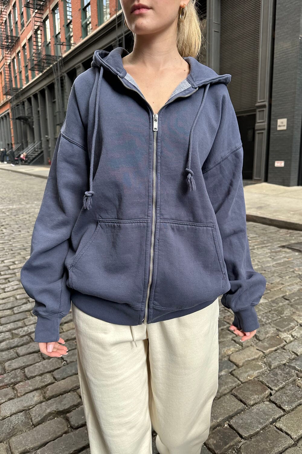 Christy Hoodie | Faded Navy Blue / Oversized Fit