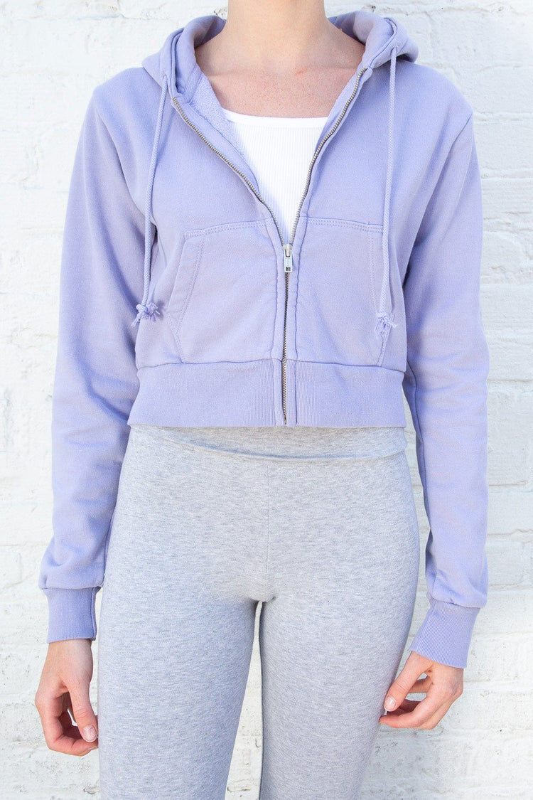 Sweat à capuche en cristal | Pastel Purple / S