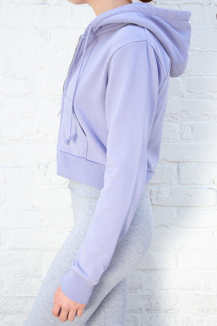 Sweat à capuche en cristal | Pastel Purple / S