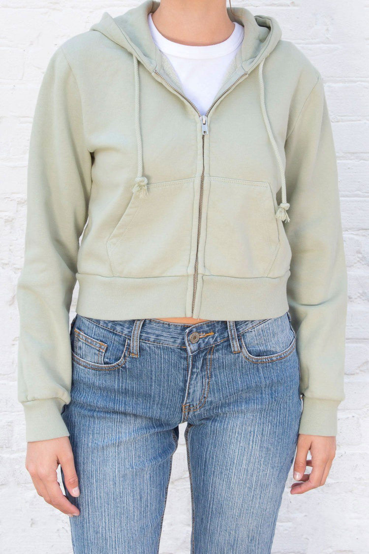 Sweat à capuche en cristal | Mint Green / S