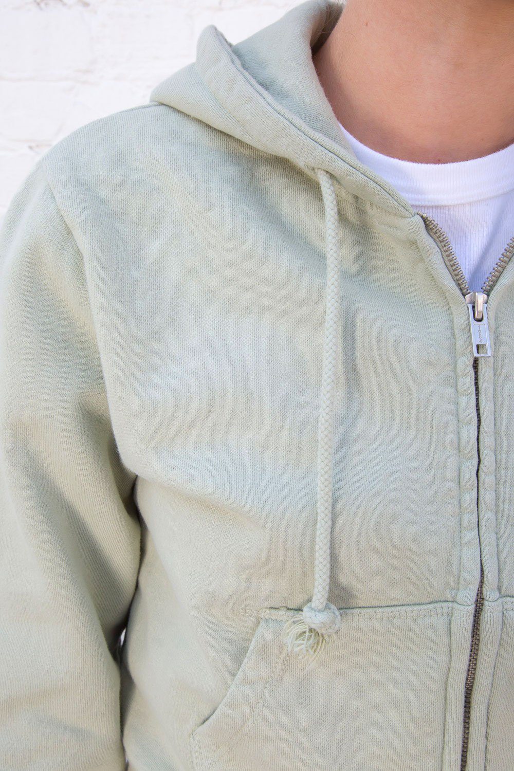 Sweat à capuche en cristal | Mint Green / S