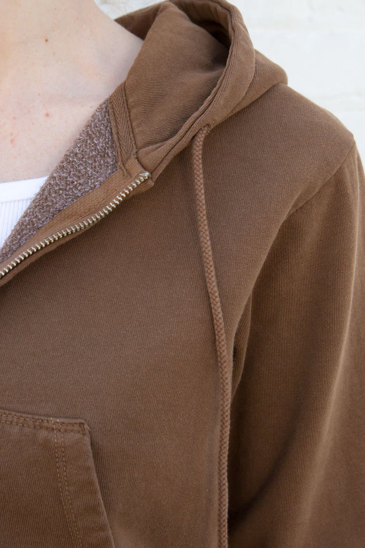 Sweat à capuche en cristal | Brown / S