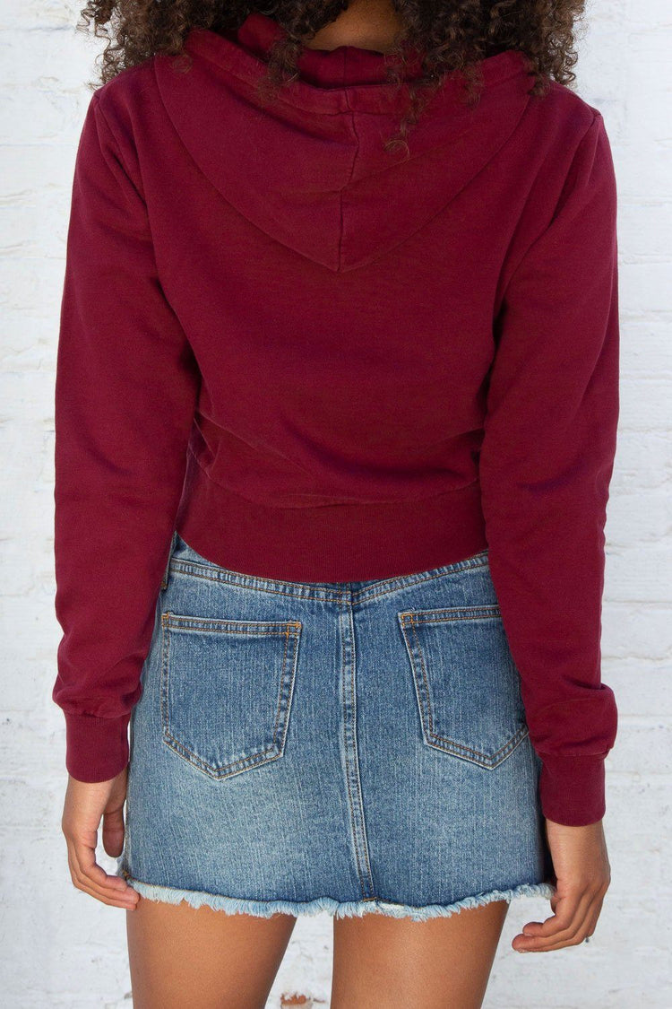 Sweat à capuche en cristal | Burgundy / S