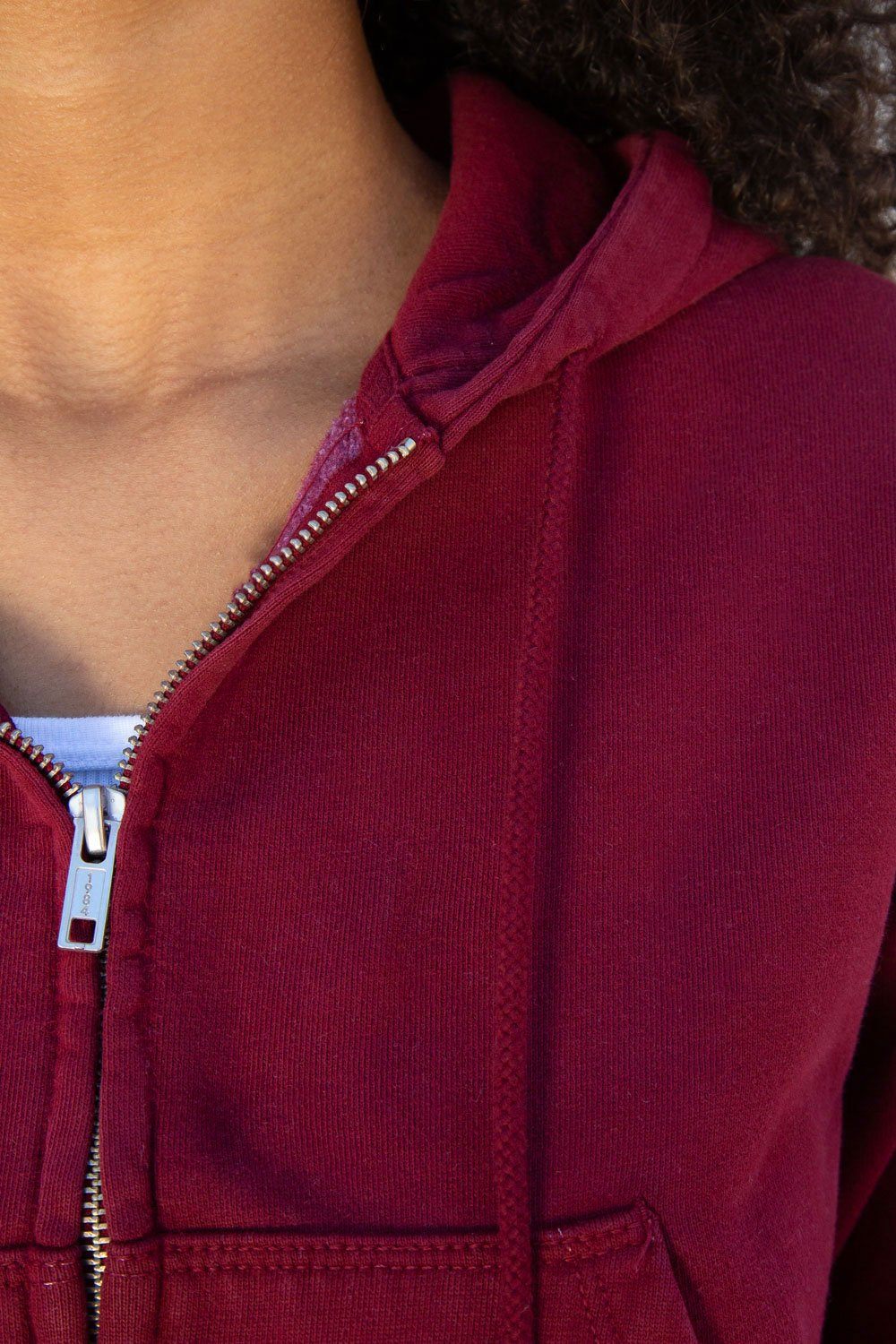 Sweat à capuche en cristal | Burgundy / S