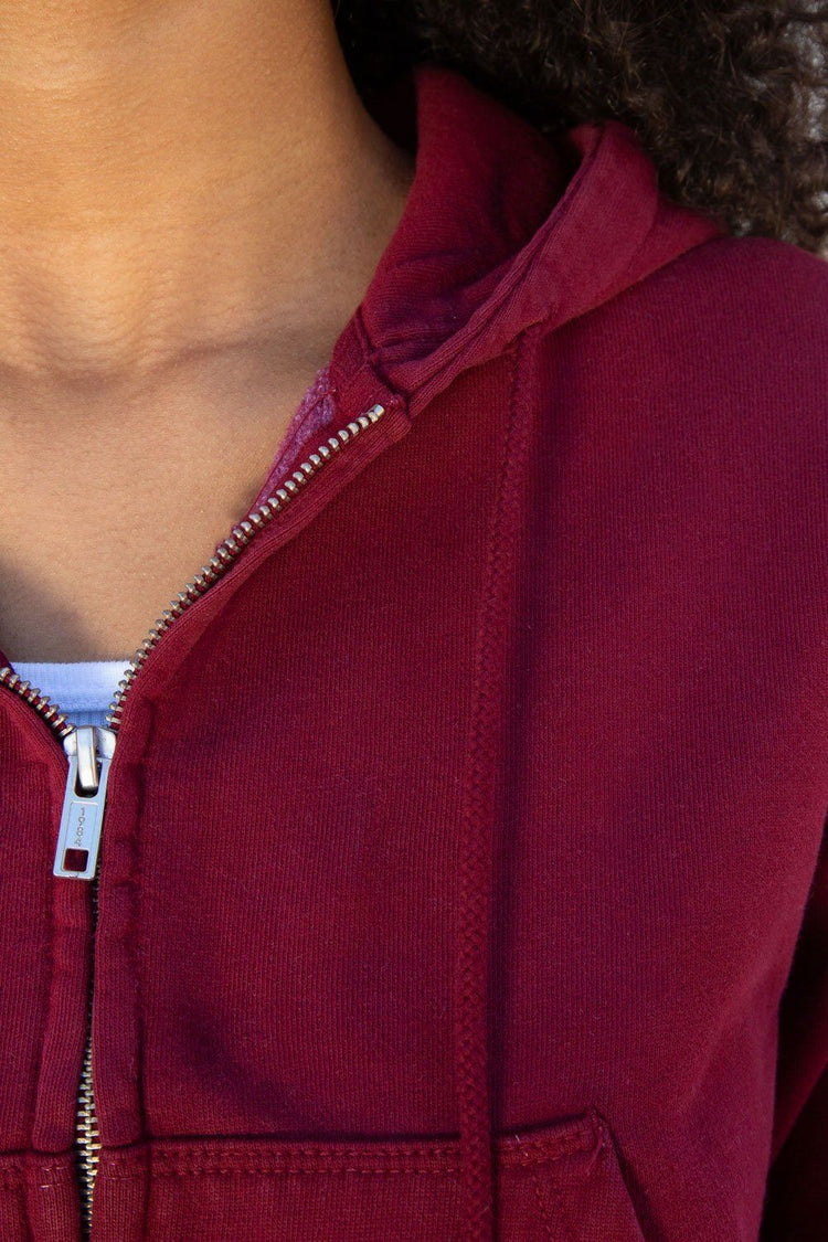 Sweat à capuche en cristal | Burgundy / S