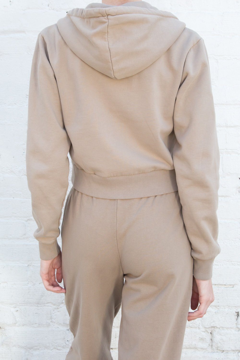 Sweat à capuche en cristal | Tan / S