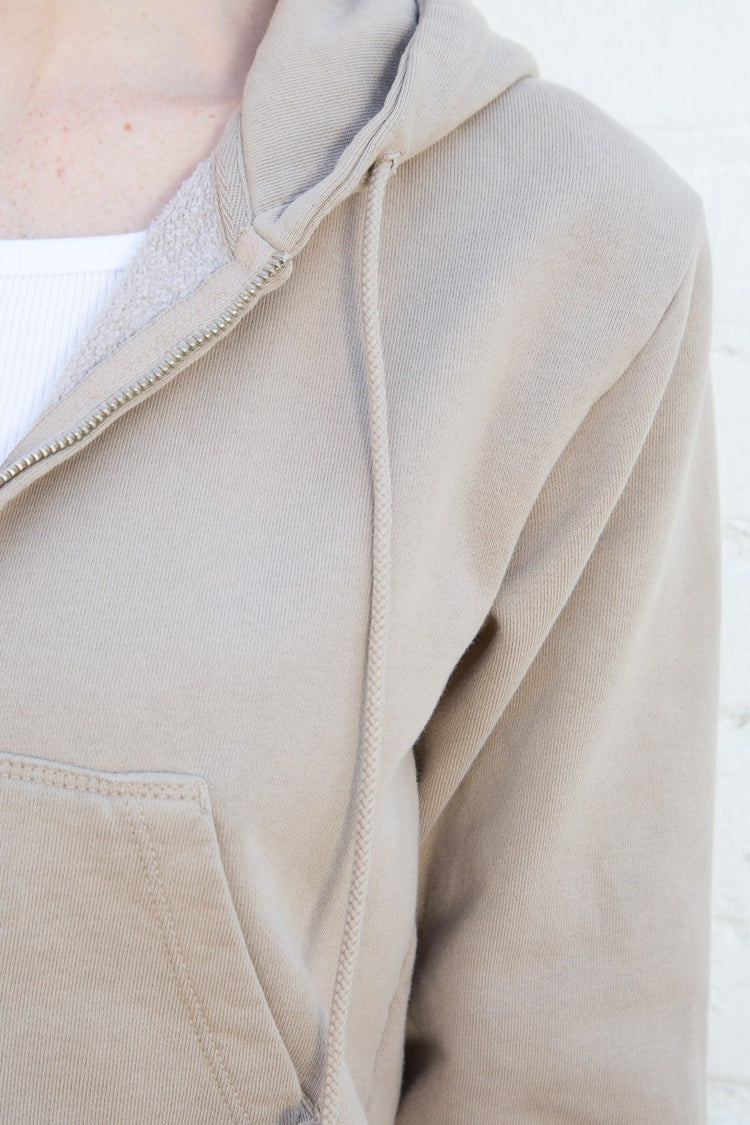 Sweat à capuche en cristal | Tan / S