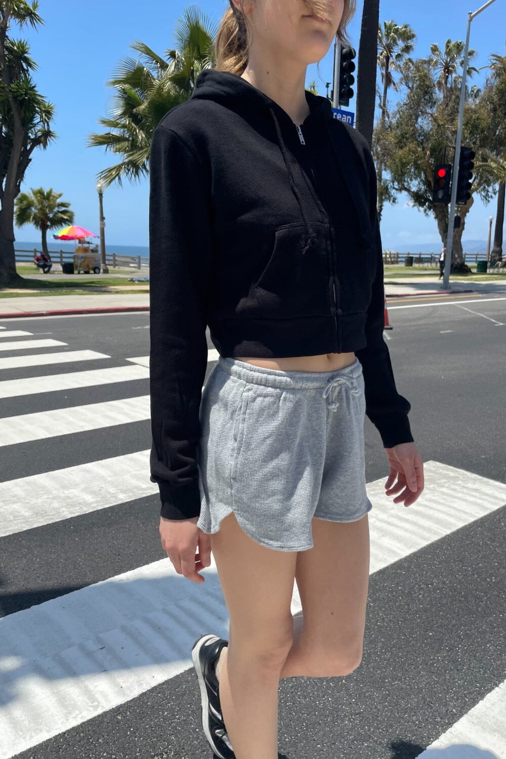 Sweat à capuche en cristal | Black / S