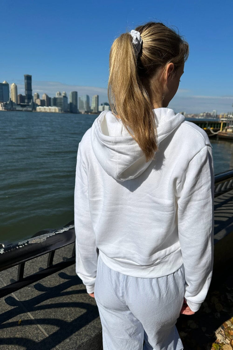 Sweat à capuche en cristal | White / S