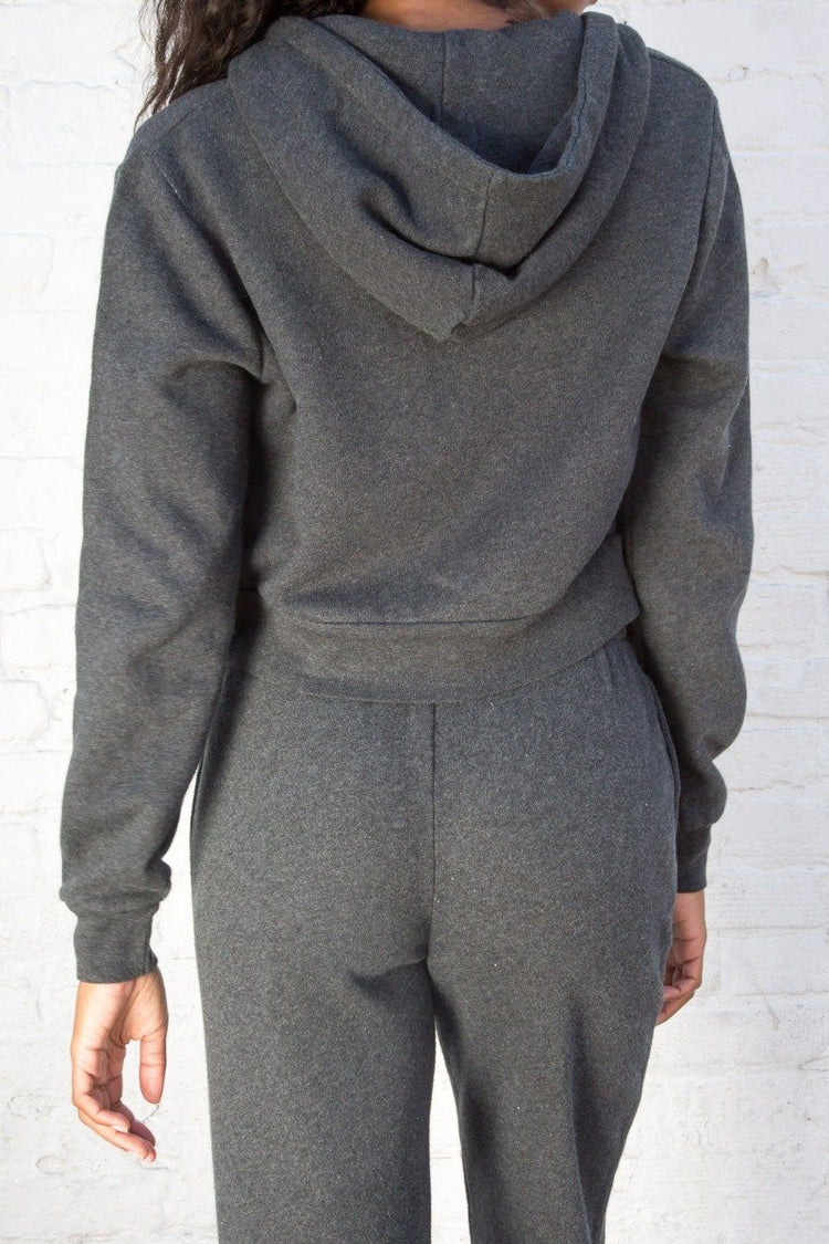 Sweat à capuche en cristal | Dark Heather Grey / S