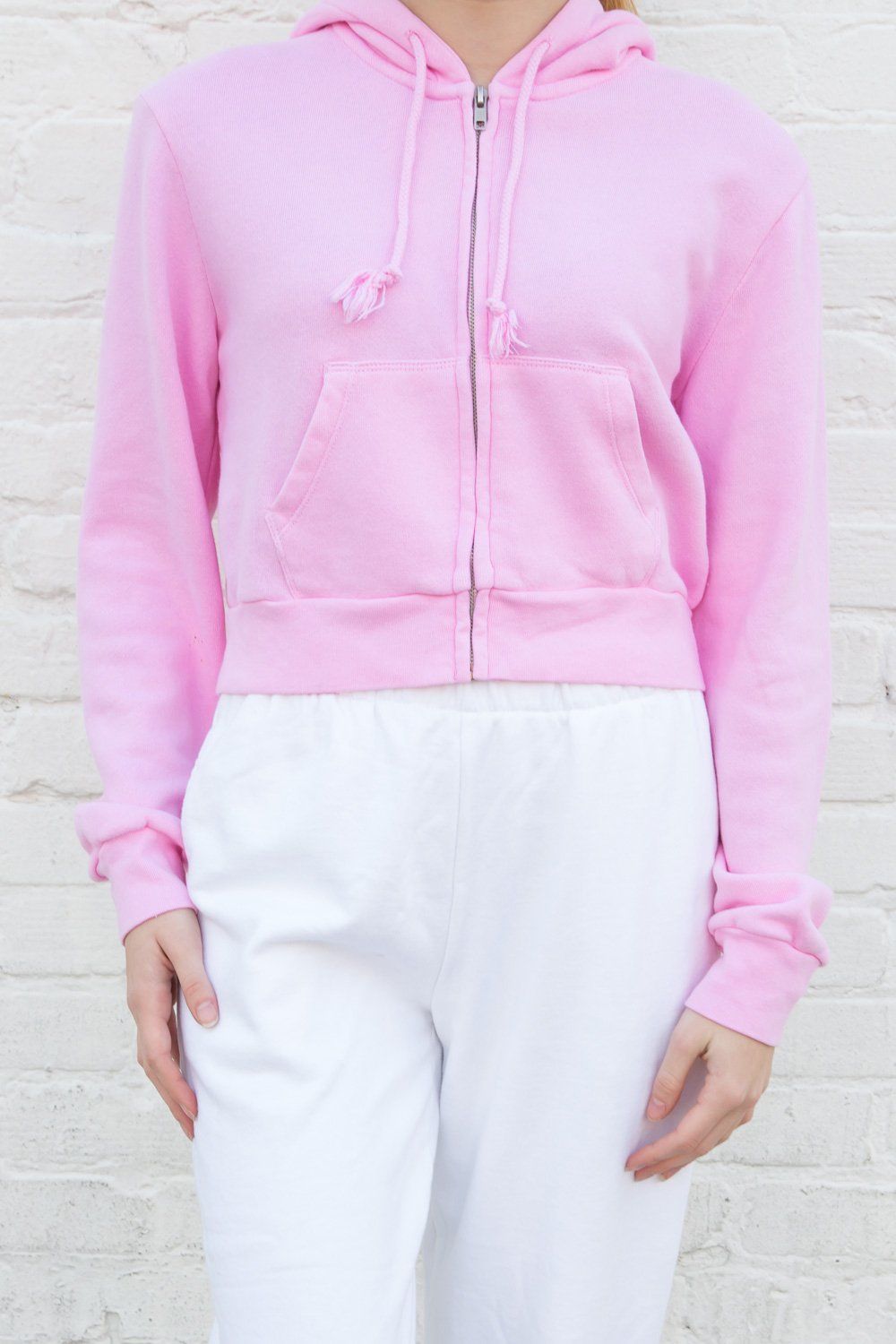 Sweat à capuche en cristal | Bubblegum Pink / S