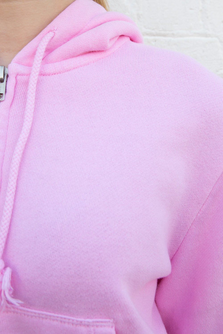 Sweat à capuche en cristal | Bubblegum Pink / S
