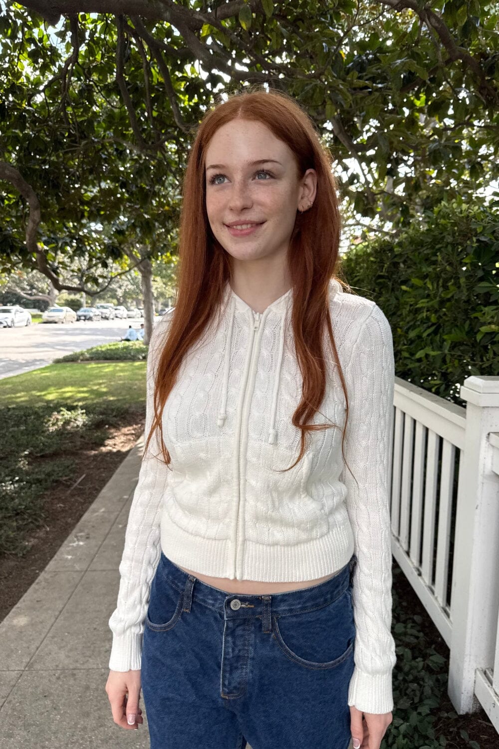 Alana Sweater | White / XS/S