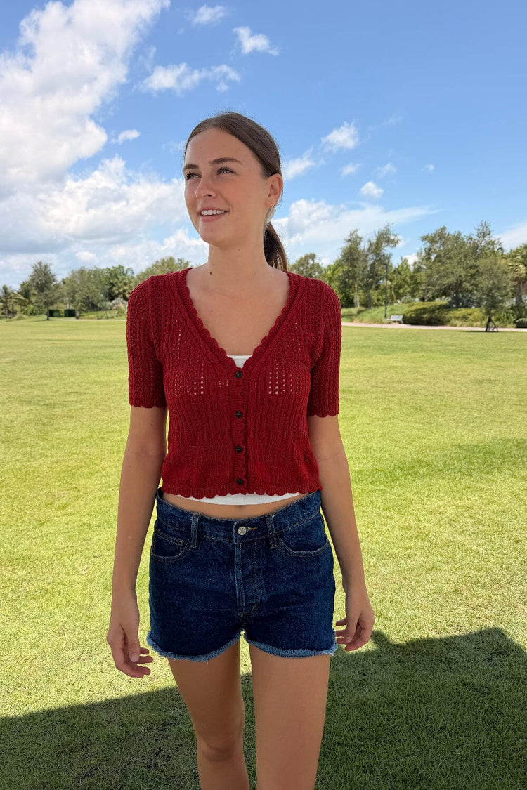 Ruby Cardigan | Red / XS/S
