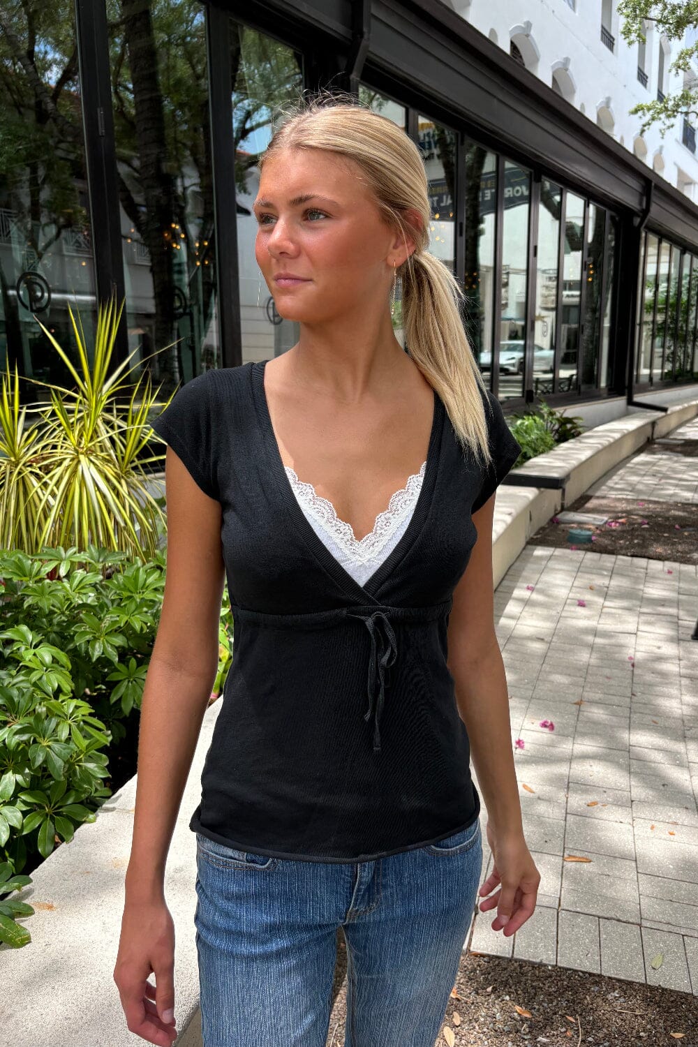 Philippa Top | Black / XS/S