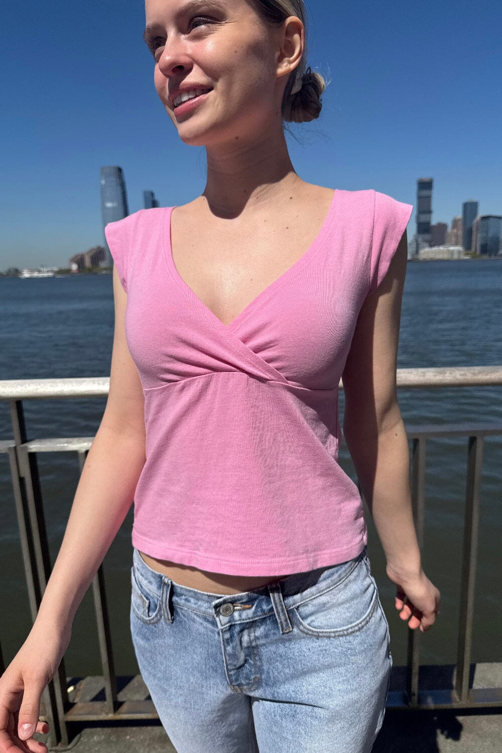 Amara Tank | Bubblegum Pink / XS/S