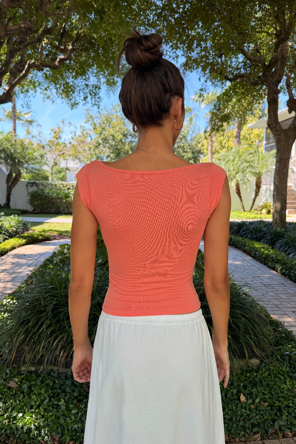 Amara Tank | Rosa Coral / XS/S
