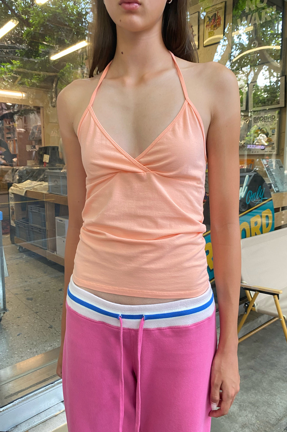 Calina Halter Top | Coral Rose / XS/S