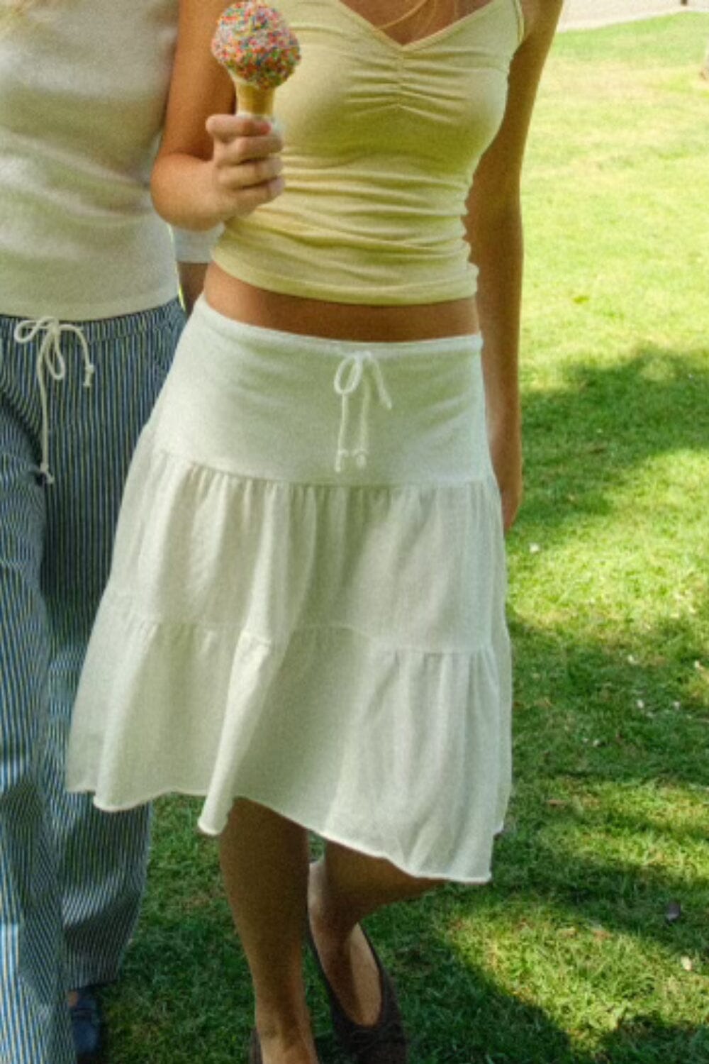 Rosalyn Skirt | White / XS/S