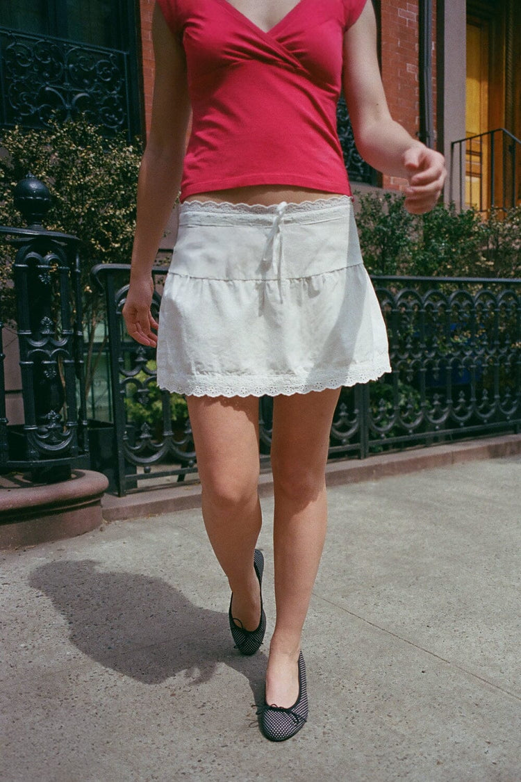Delphine Skirt | White / XS/S