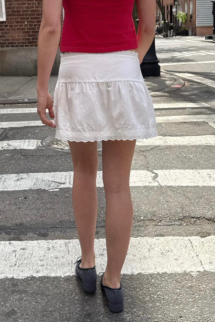 Delphine Skirt | White / XS/S