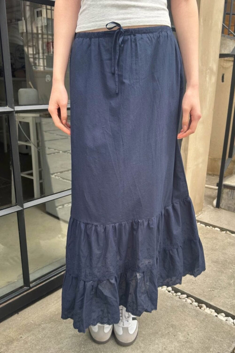 Olive Skirt | Navy Blue / XS/S
