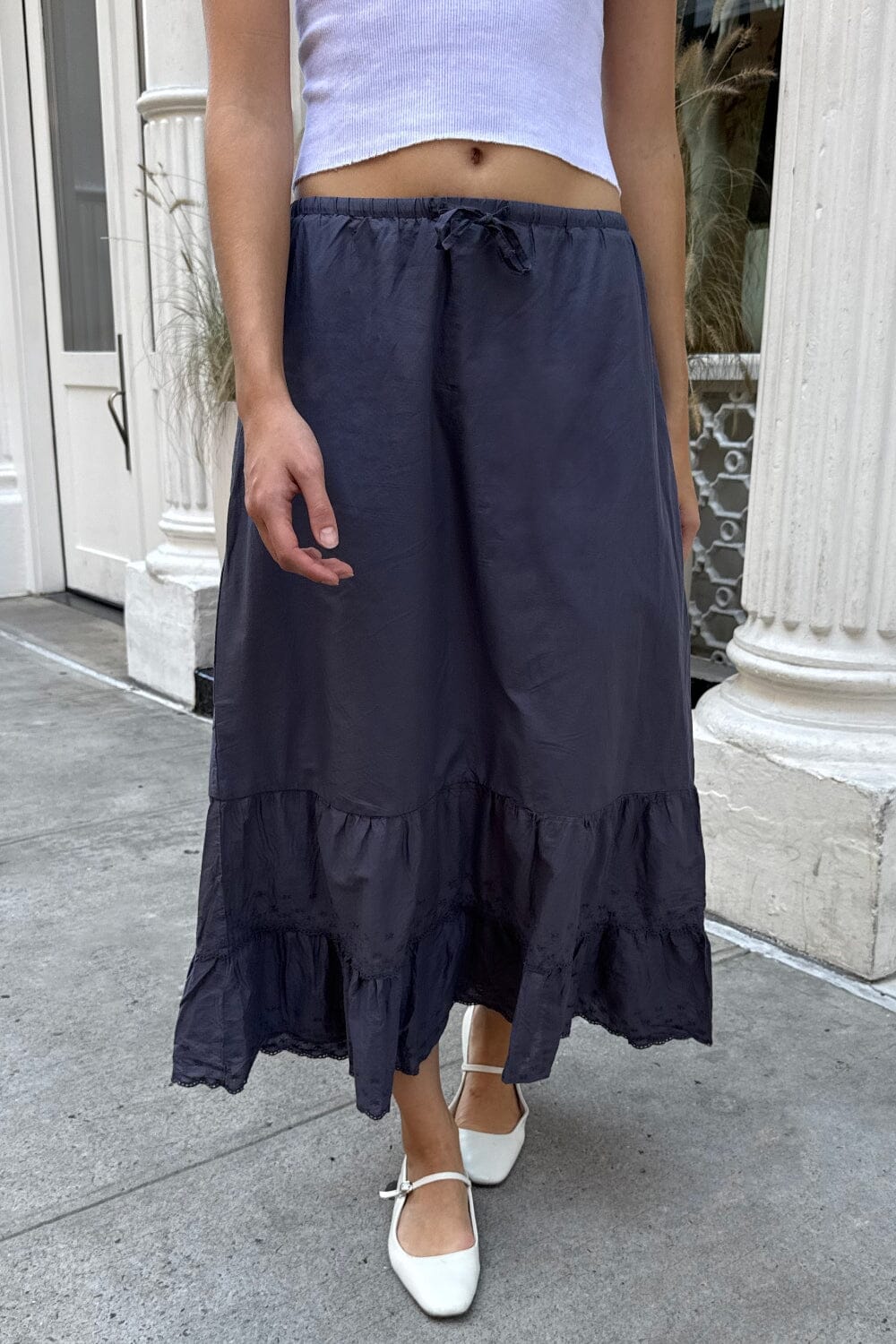 Olive Skirt | Faded Blue / XS/S