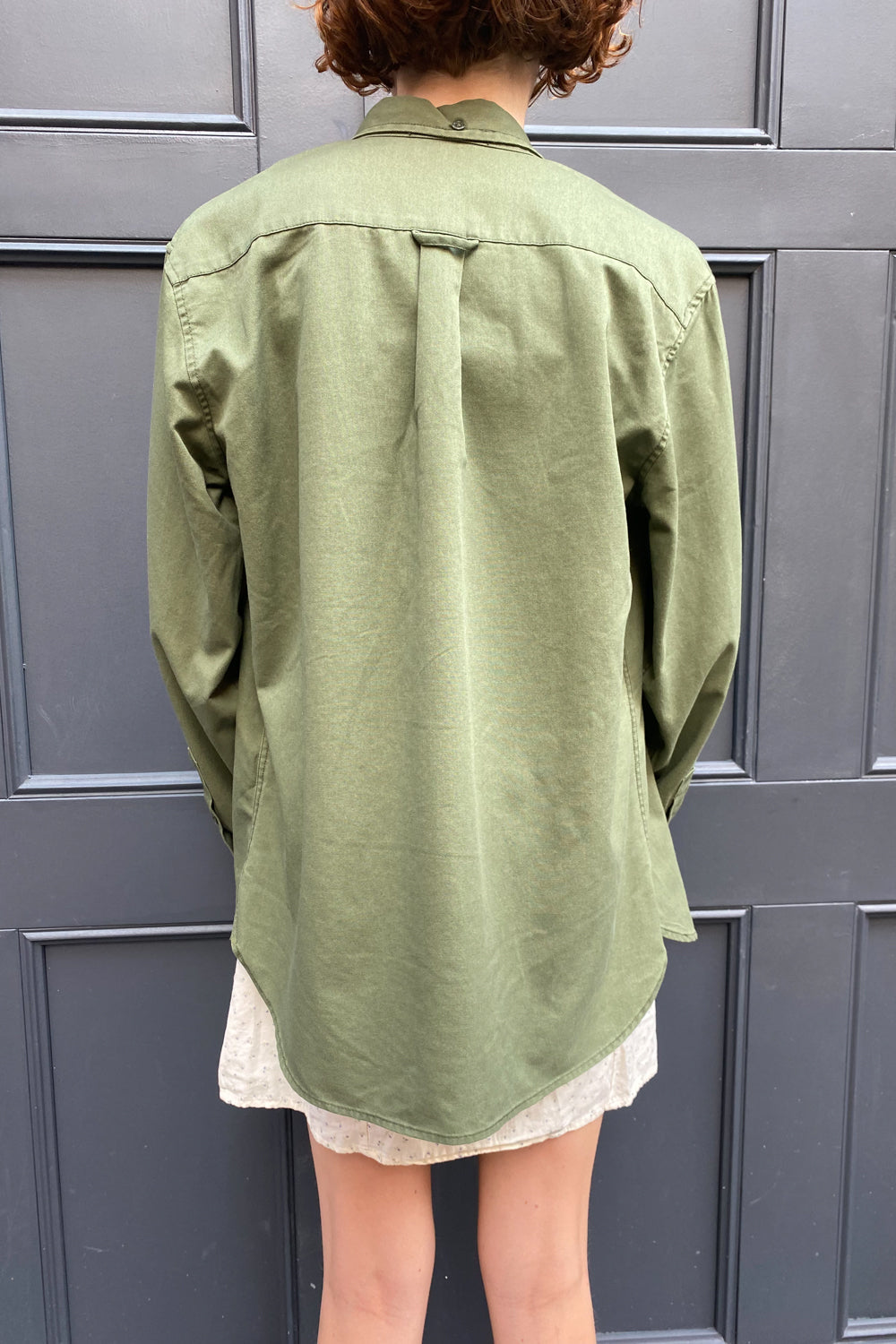Stephanie Cargo Jacket | Military Green / Oversized Fit