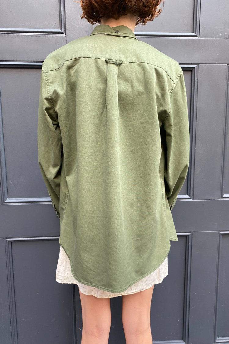 Stephanie Cargo Jacket | Military Green / Oversized Fit