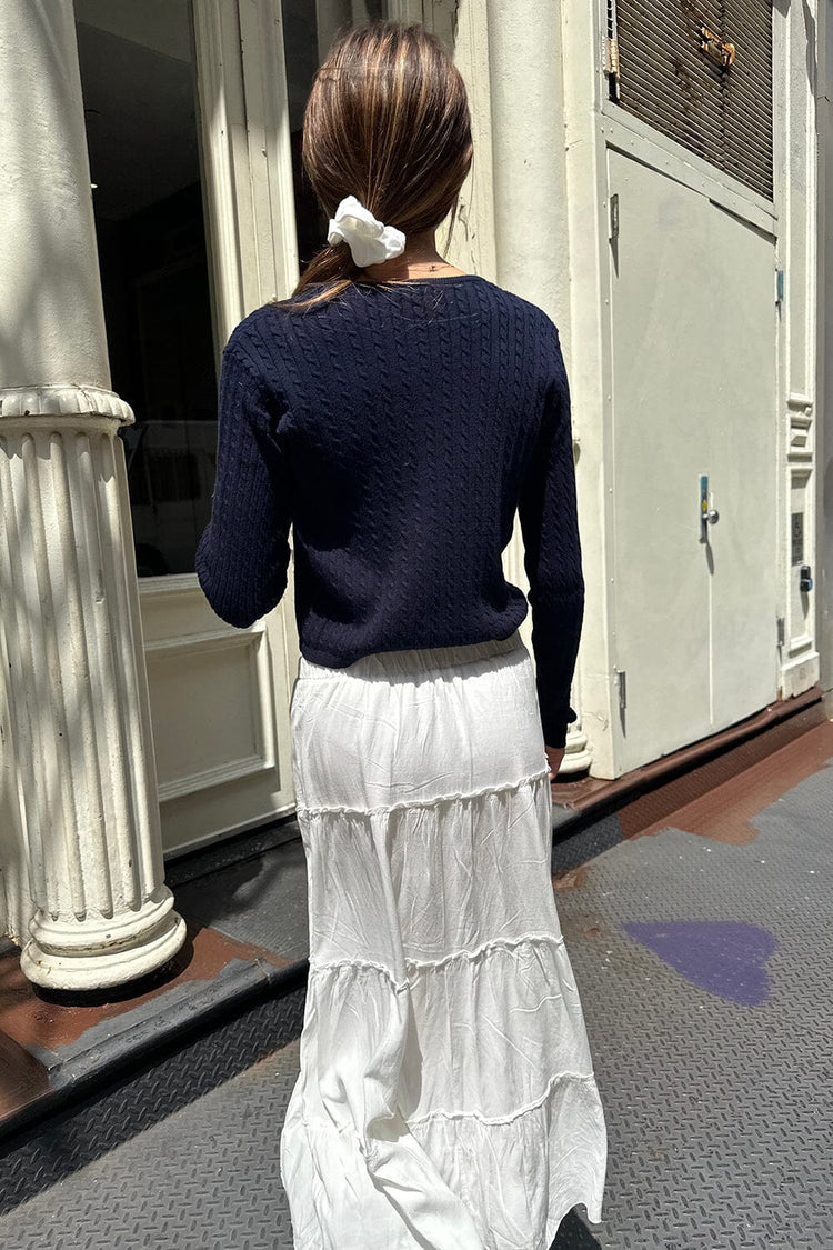 Zoe Cable Knit Cardigan | Classic Navy / XS/S